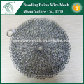 SS316 5inch cast iron scrubber chainmail scrubber